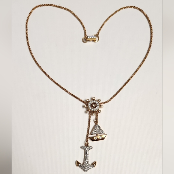 Swarovski Anchor Sailboat and Ship Wheel Necklace - Picture 16 of 16